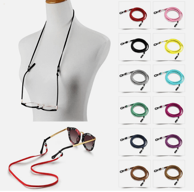 black framed eyeglasses